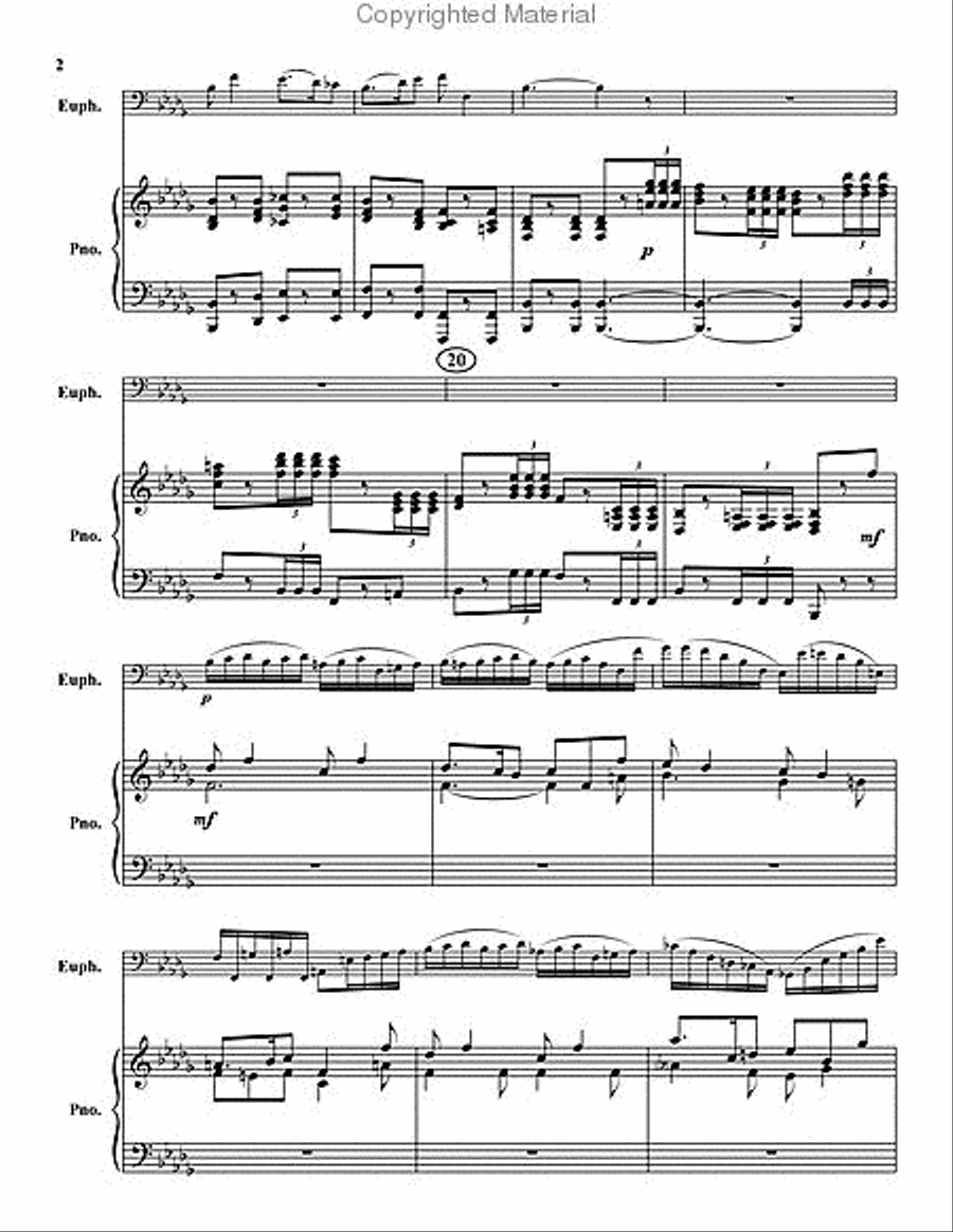 Andante and Hungarian Rondo Euphonium scores gallery preview page 3