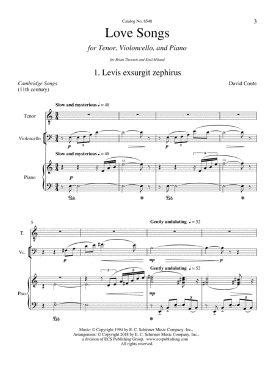 Love Songs Tenor Voice scores gallery preview page 3