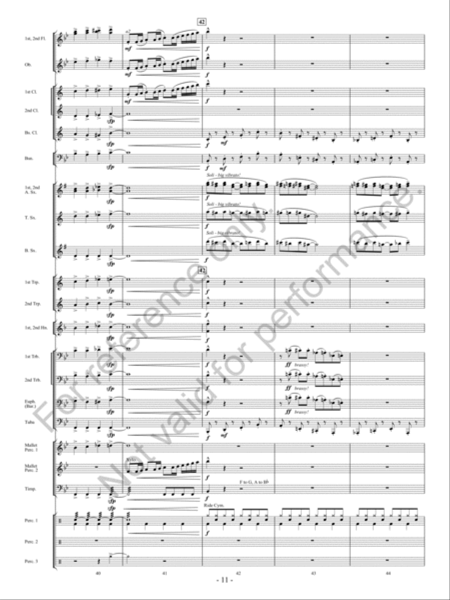 The Bluebonnet Revue Concert Band scores gallery preview page 12