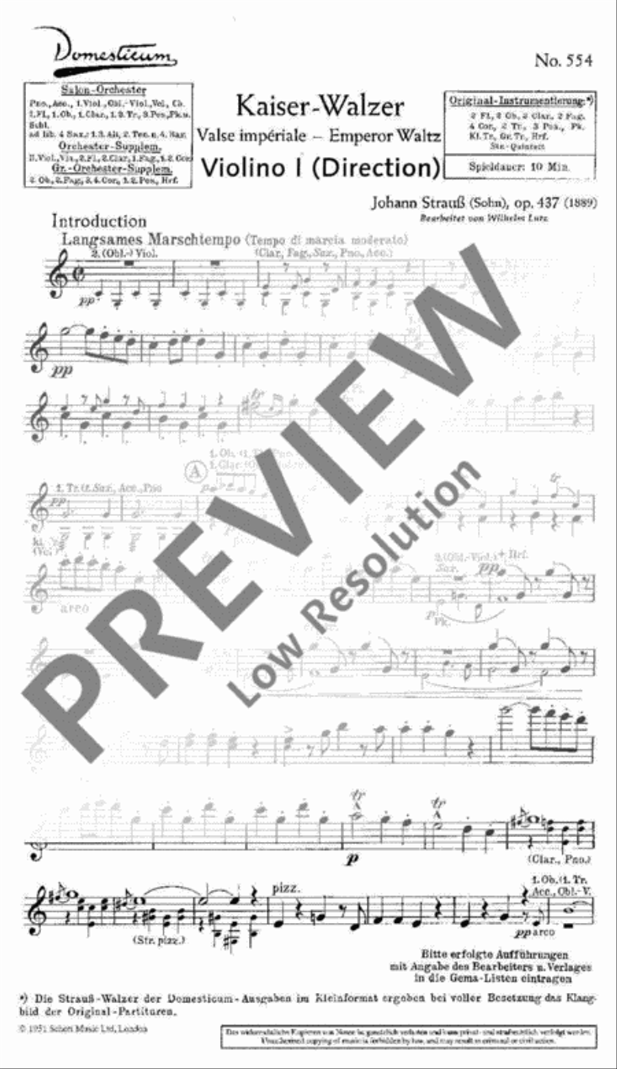 Kaiserwalzer Oboe scores gallery preview page 2