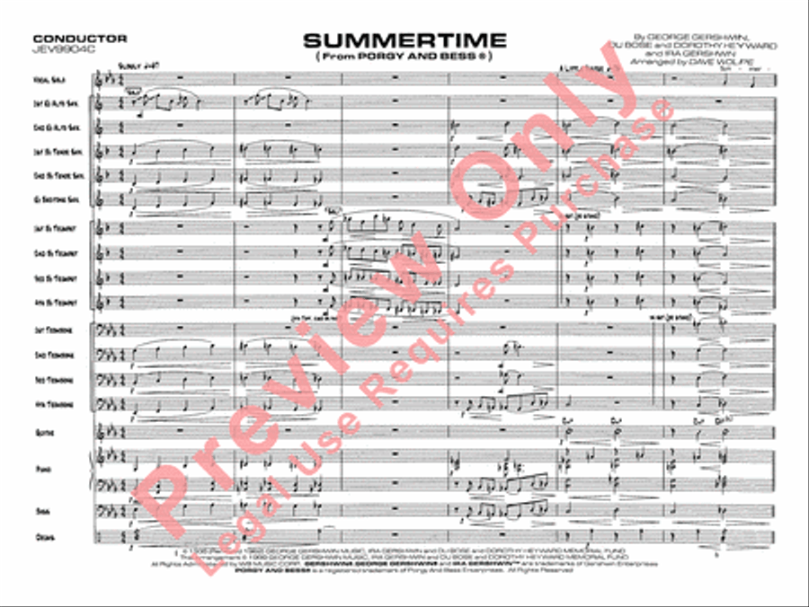 Summertime Jazz Ensemble scores gallery preview page 4