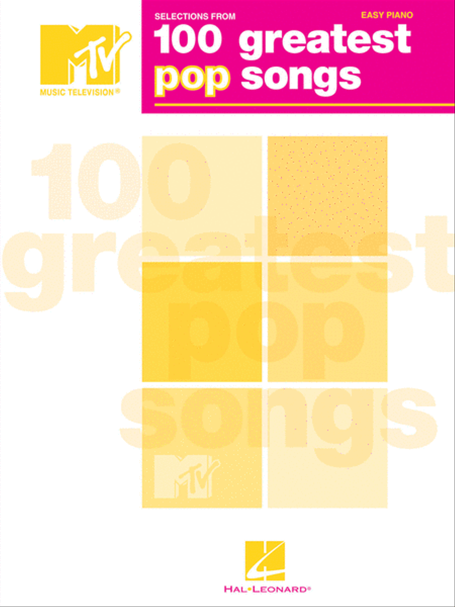 Selections from MTV's 100 Greatest Pop Songs Easy Piano scores gallery preview page 1