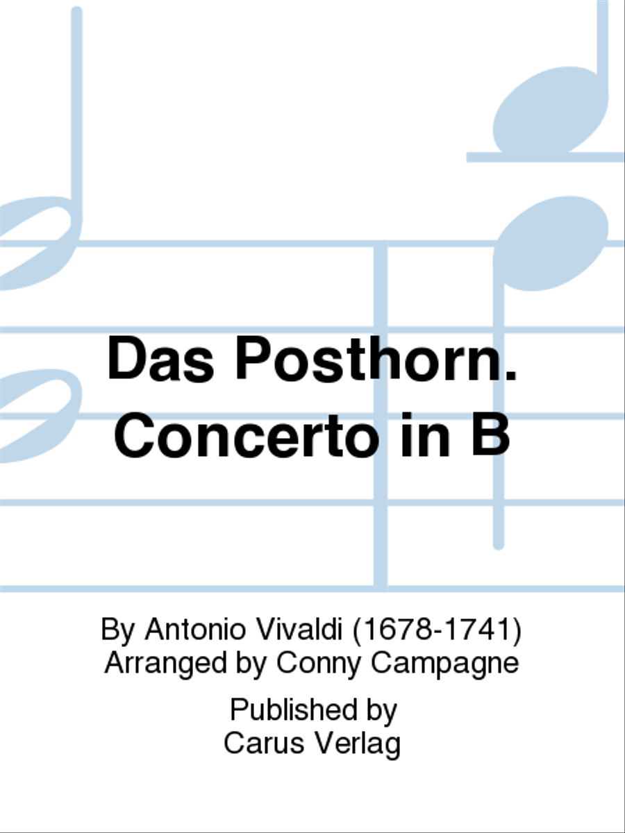 Das Posthorn. Concerto in B Recorder scores gallery preview page 1