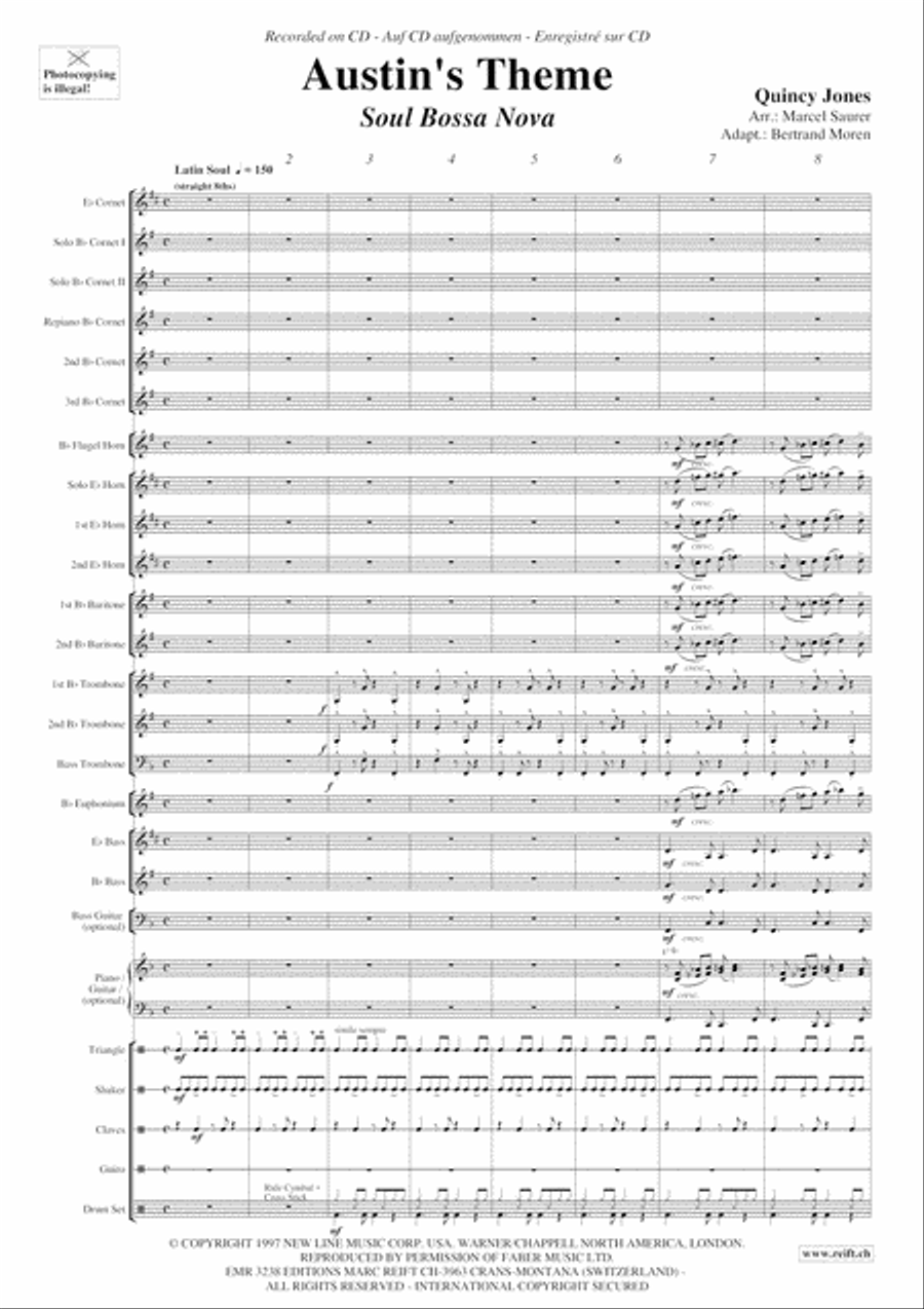 Austin's Theme Brass Band scores gallery preview page 4