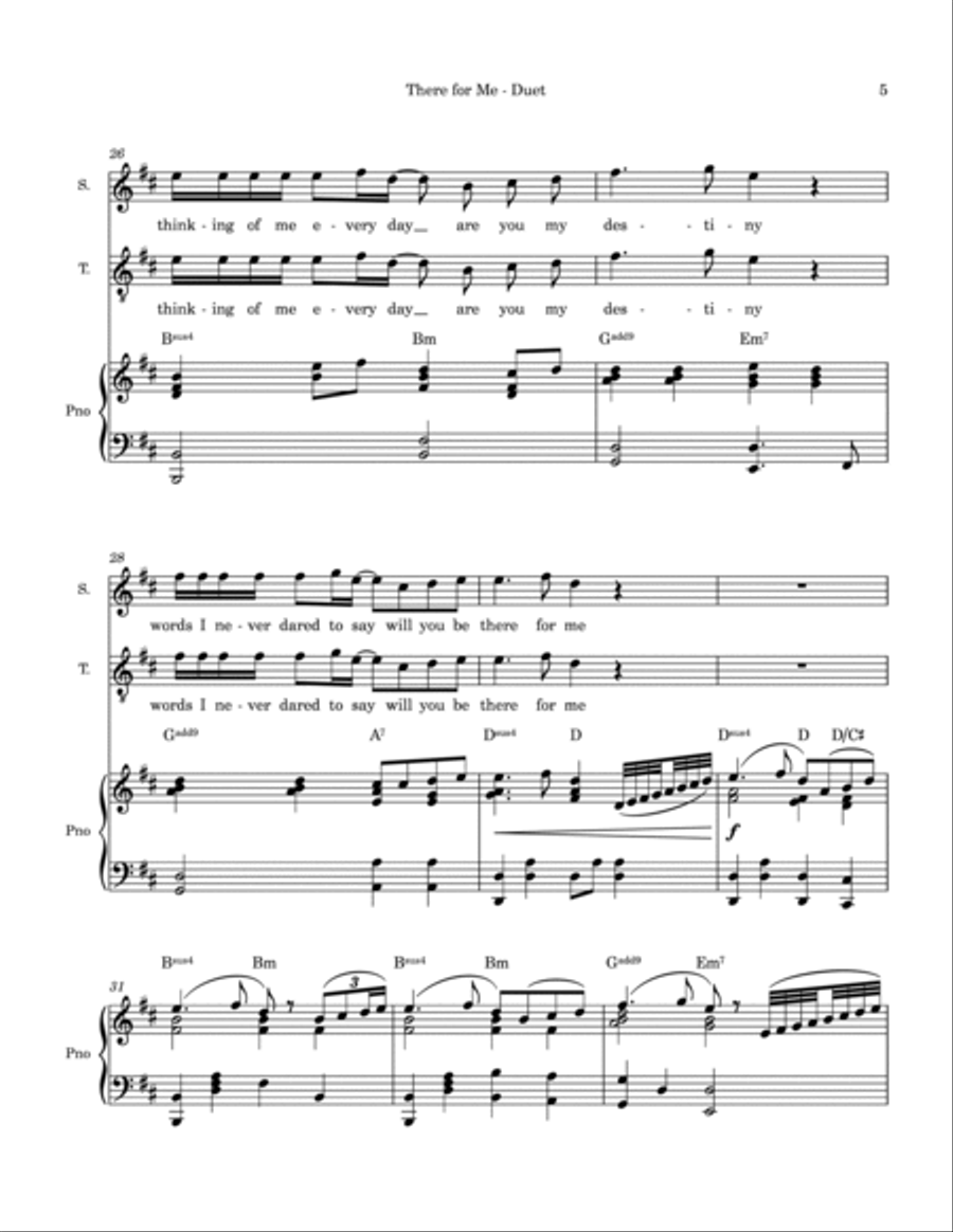 There For Me Voice scores gallery preview page 5