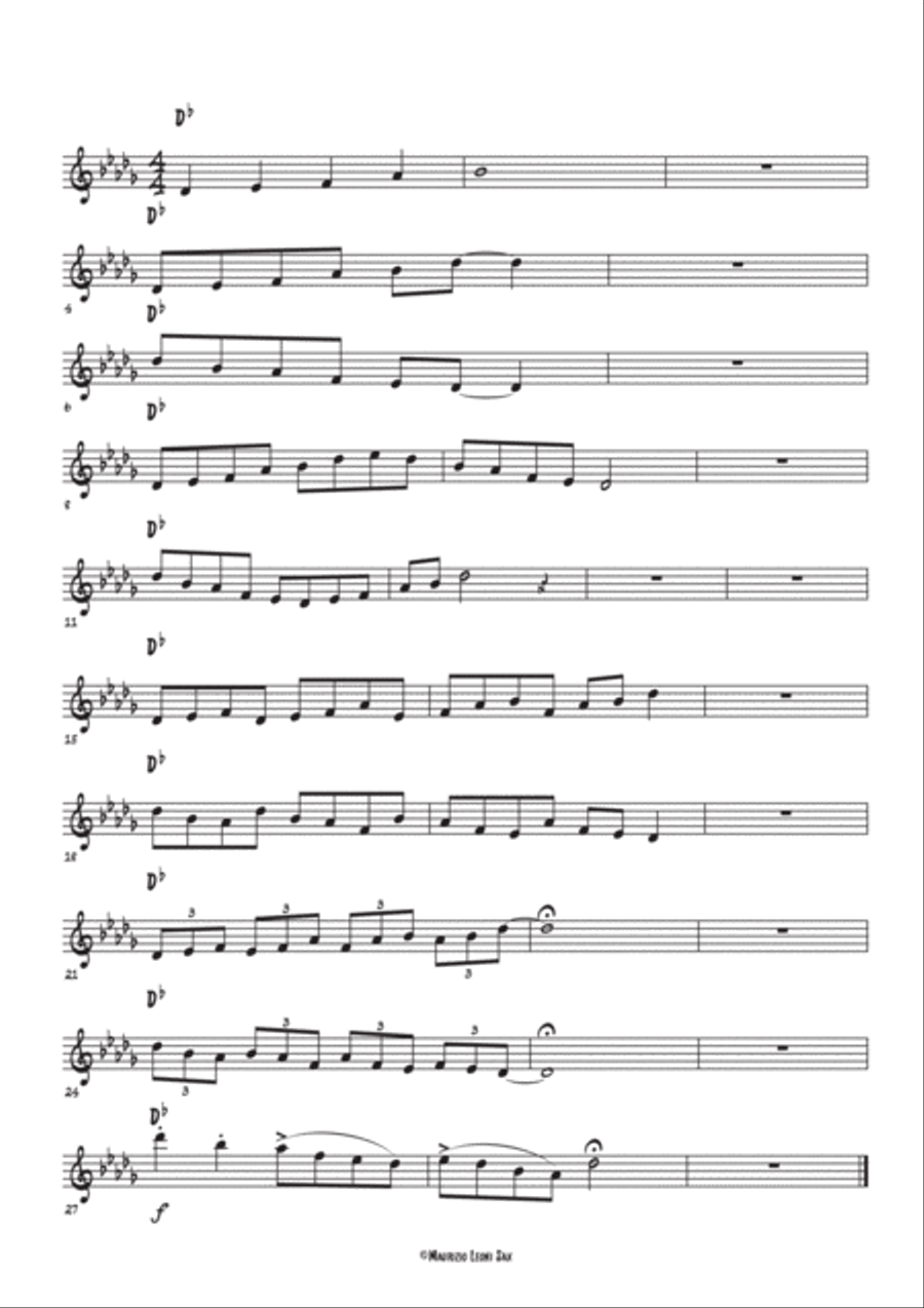 Le Scale Pentatoniche Maggiori Per Tutti i Sassofoni Alto Saxophone scores gallery preview page 3