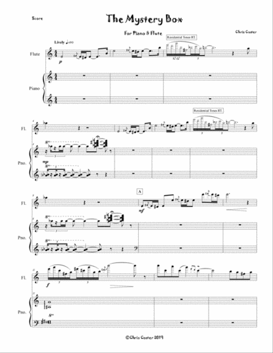 The Mystery Box Woodwind Duet scores gallery preview page 1