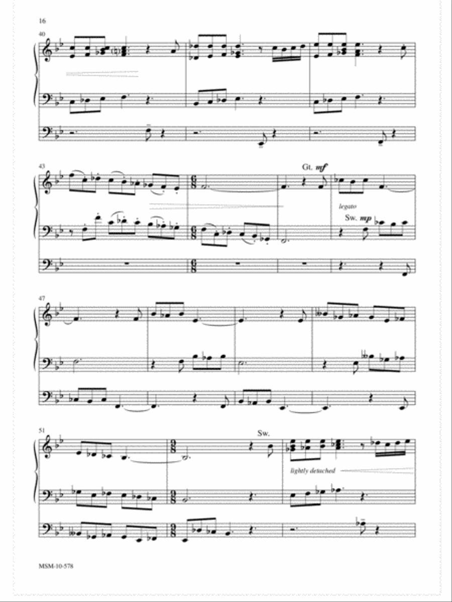 Sing Praise to the Lord Sing Praise to the Lord Organ scores gallery preview page 4
