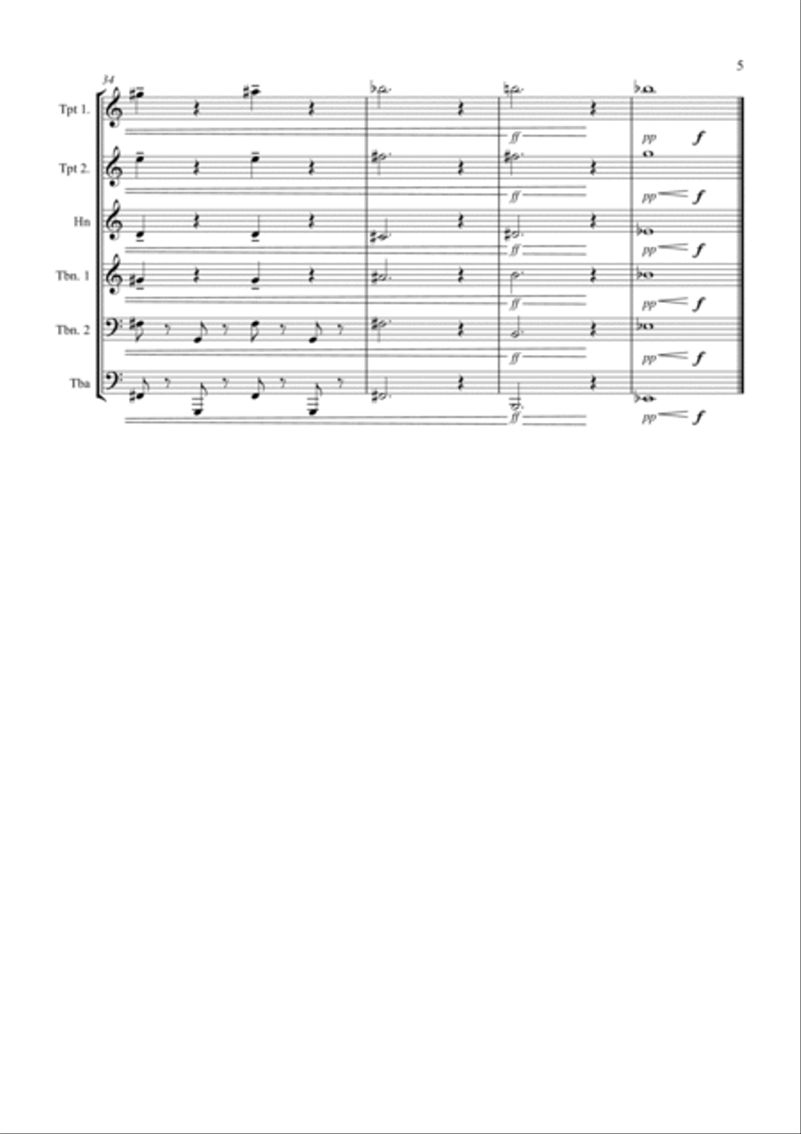 Hail to Magnesium Hail to Magnesium Brass Ensemble scores gallery preview page 5