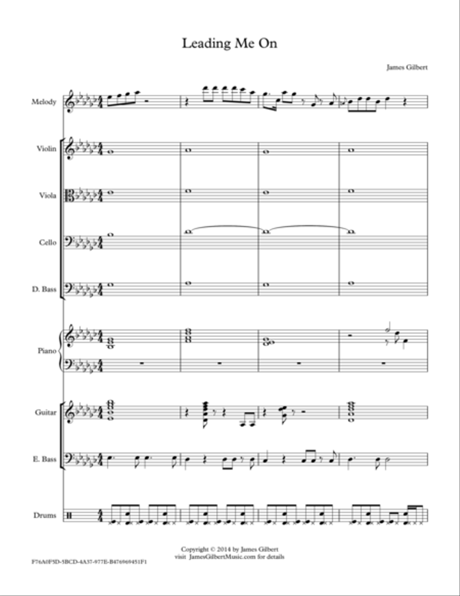 Leading Me On Small Ensemble scores gallery preview page 1