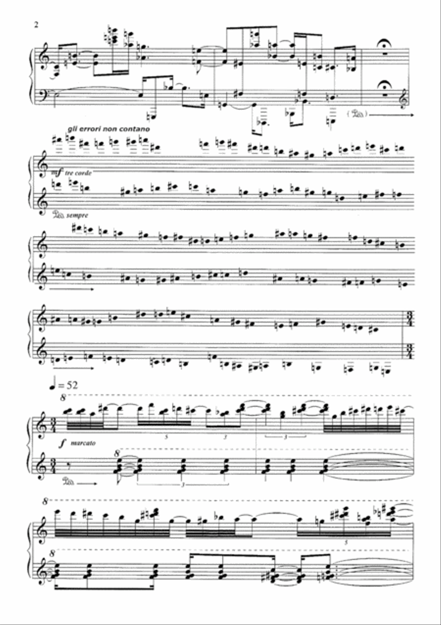 Morning Song of the Genetically Modified Birds Piano Solo scores gallery preview page 3