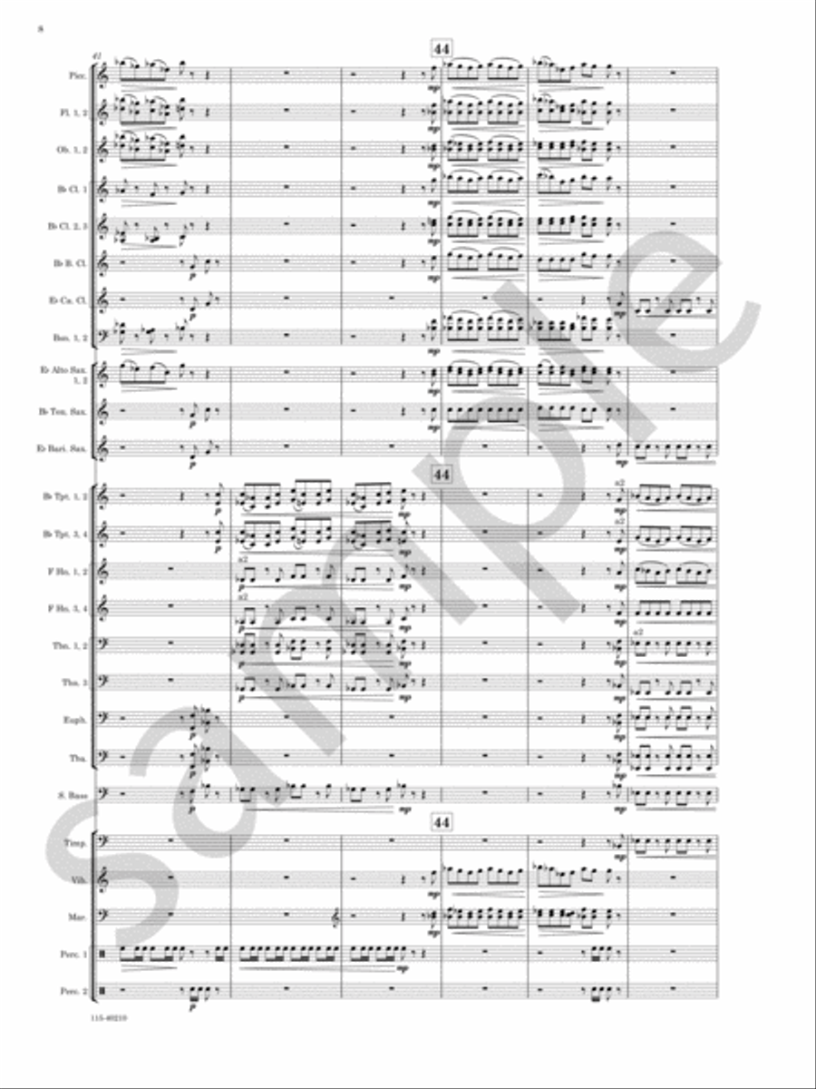 Grand Mesa Concert Band scores gallery preview page 9