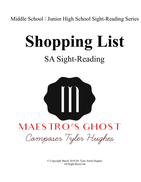 Shopping List (Sight-Reading)