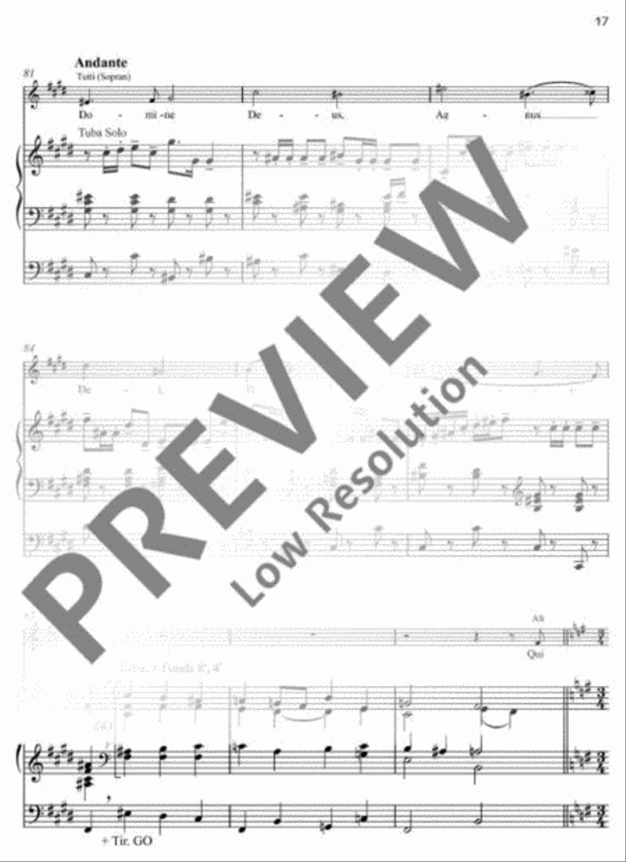 Missa festiva Organ scores gallery preview page 17