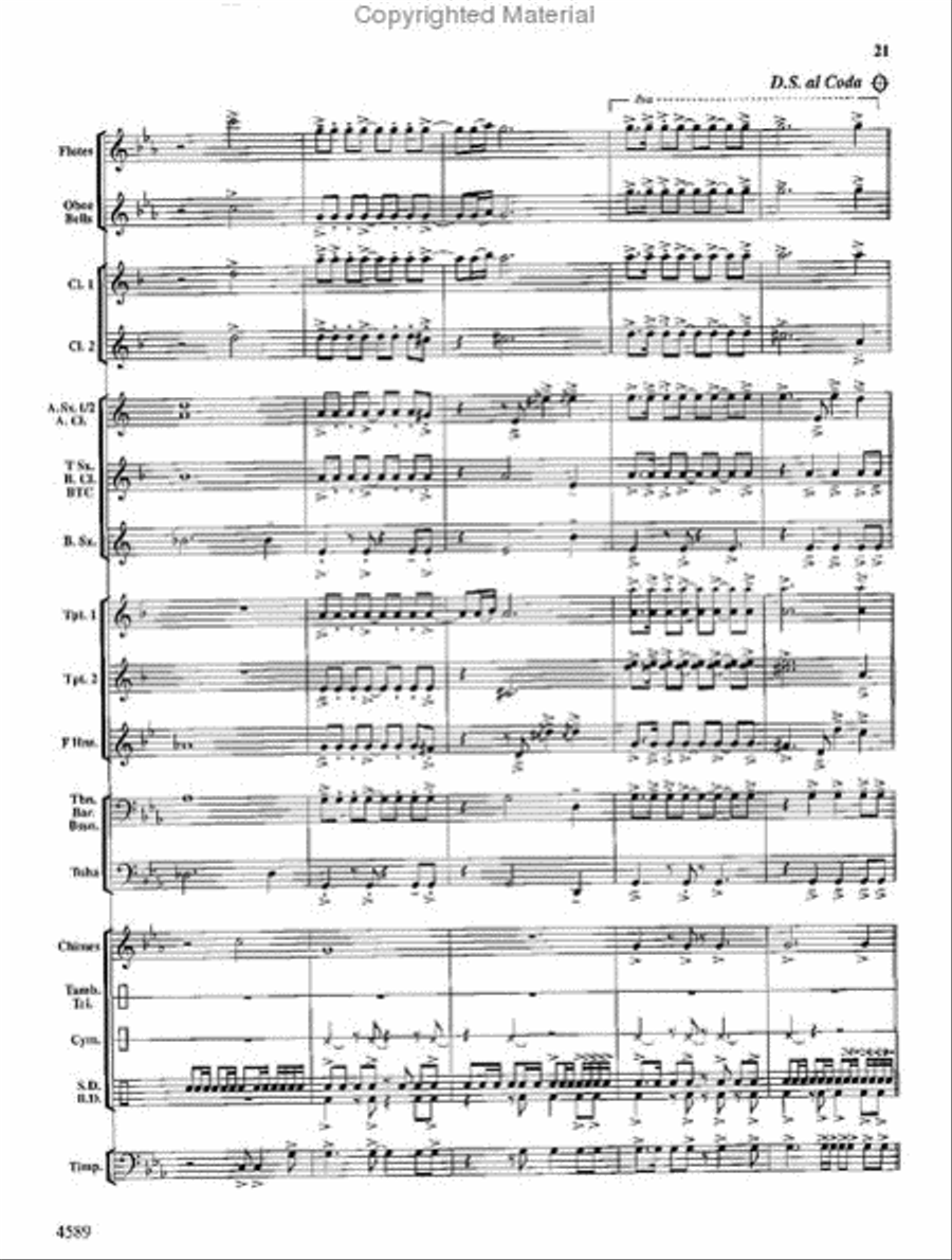 Copper Mountain Legend Concert Band scores gallery preview page 22