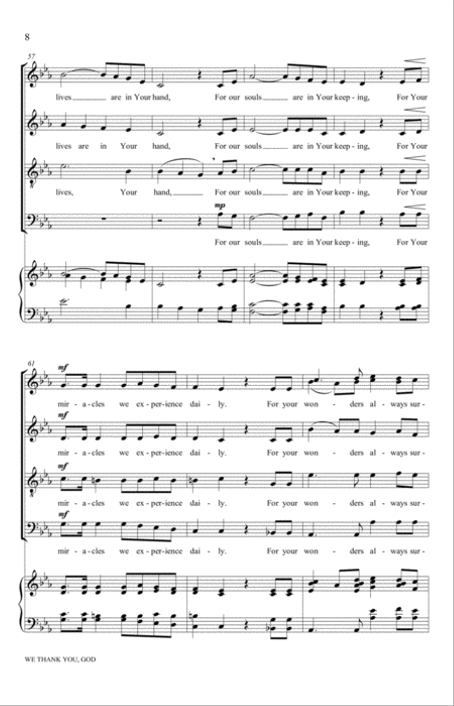 We Thank You, God 4-Part scores gallery preview page 8