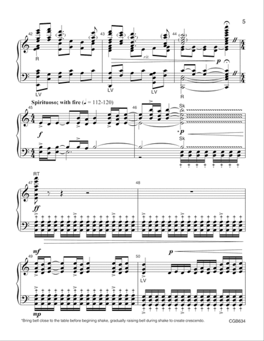 Guiding Spirit Handbell Choir scores gallery preview page 5