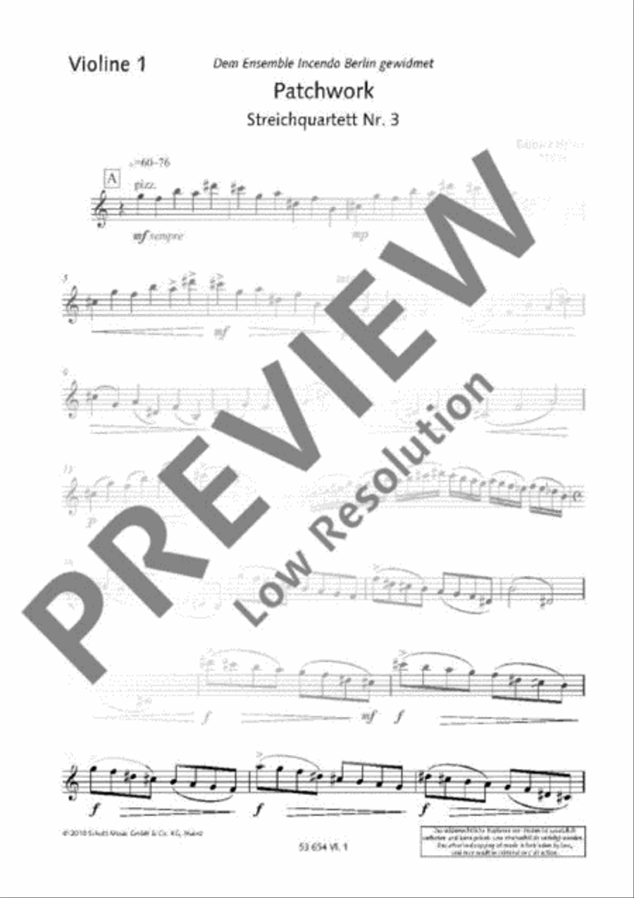 Patchwork Patchwork String Quartet scores gallery preview page 10