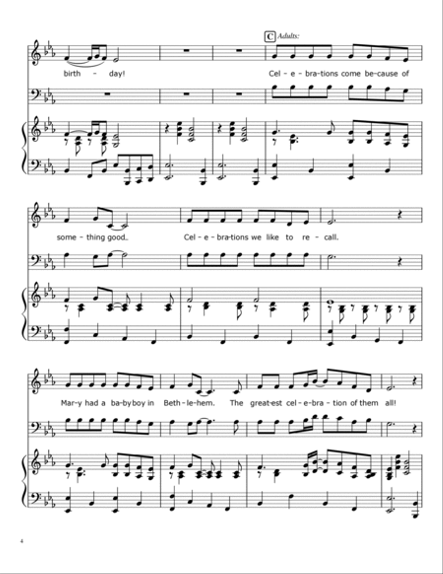 Come On, Ring Those Bells 2-Part scores gallery preview page 4