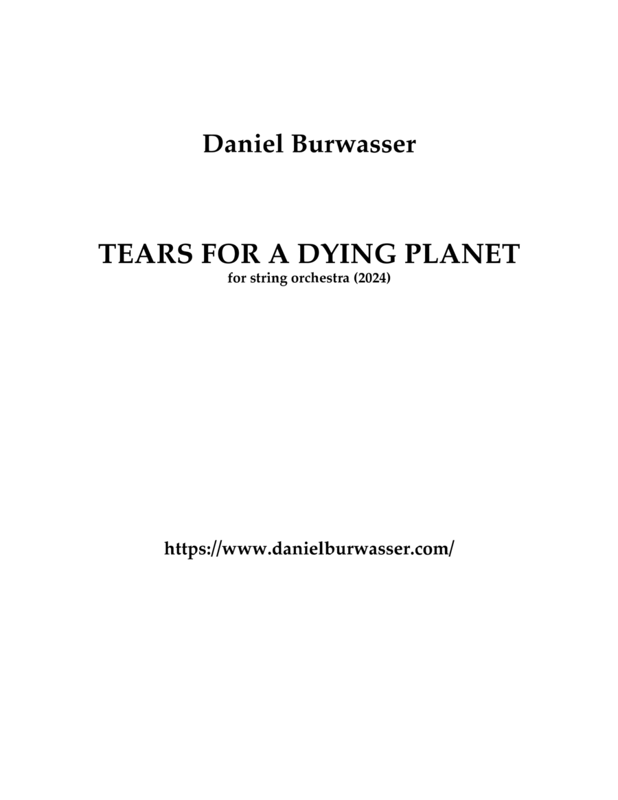 Tears for a Dying Planet image number null