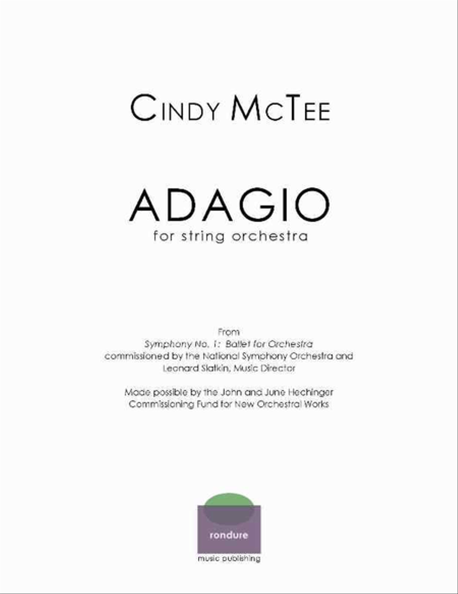 Adagio (score) String Orchestra scores gallery preview page 1