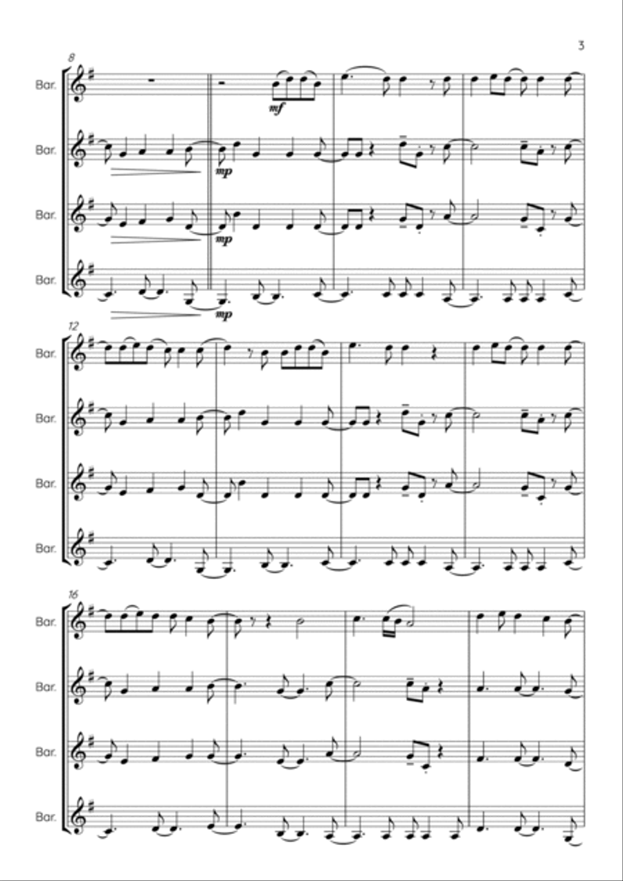 More Than Words Brass Quartet scores gallery preview page 3