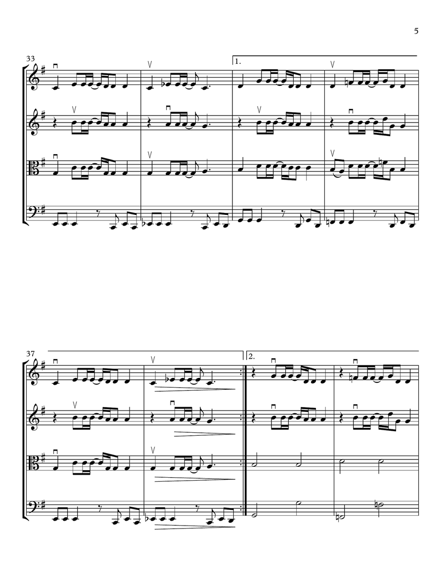 Sexo, Pudor Y Lagrimas String Quartet scores gallery preview page 5