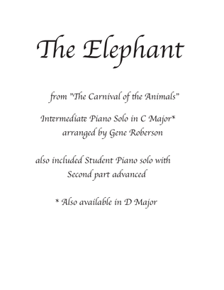 The Elephant from Carnival of the Animals in C Major