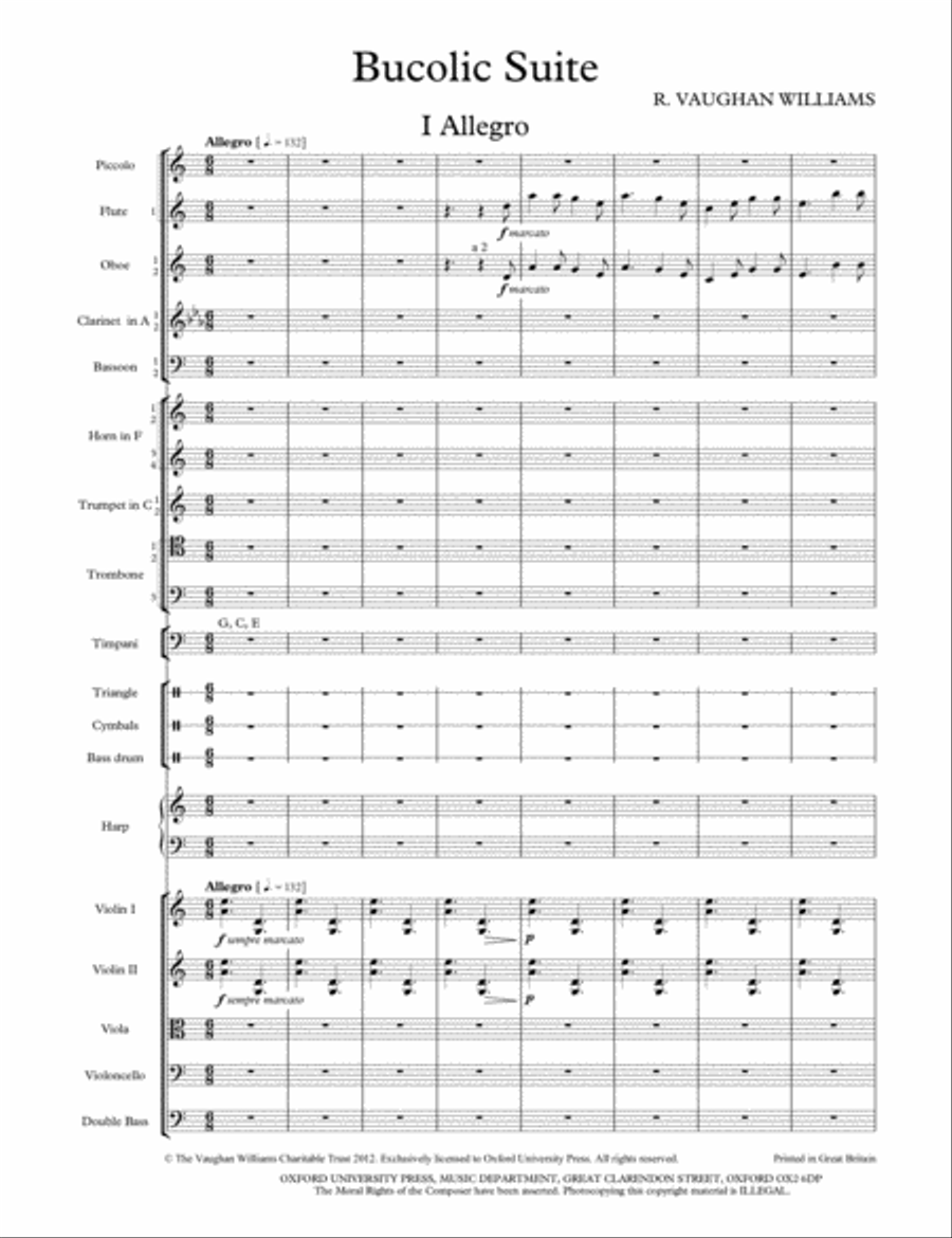 Bucolic Suite Full Orchestra scores gallery preview page 2
