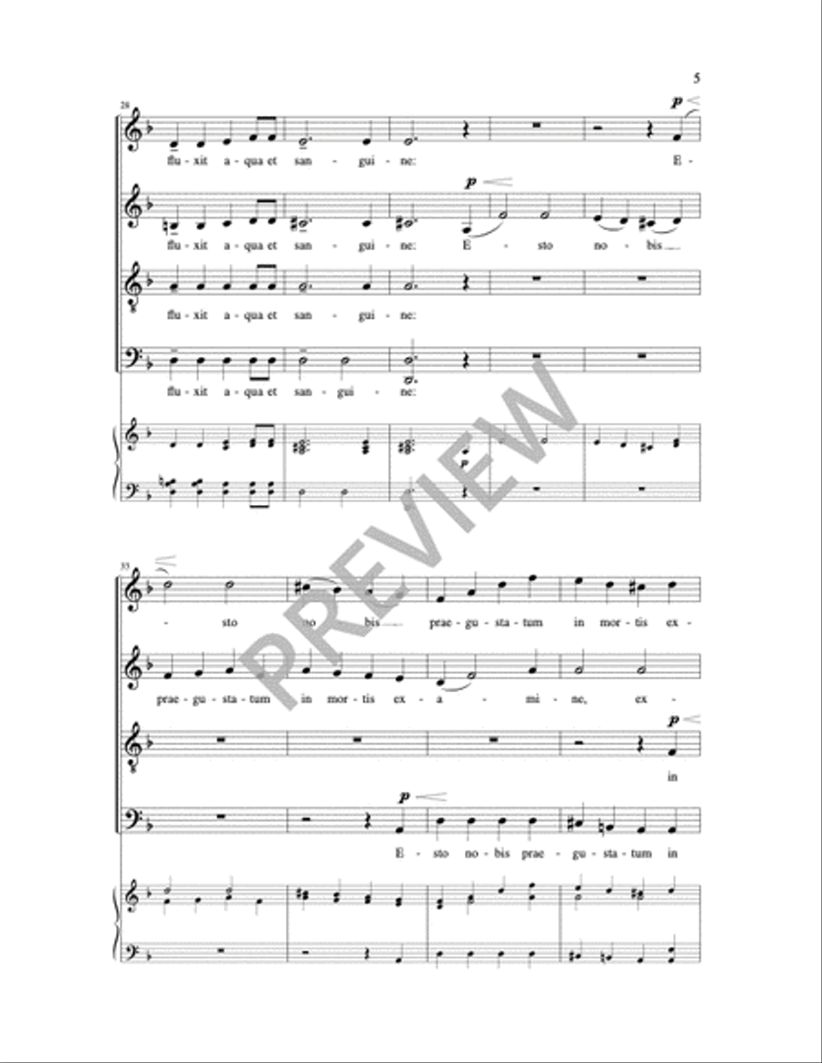 Ave verum corpus 4-Part scores gallery preview page 3