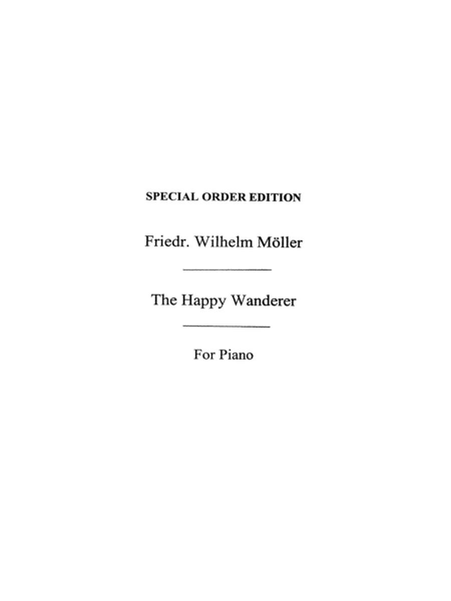 The Happy Wanderer Piano Transcription