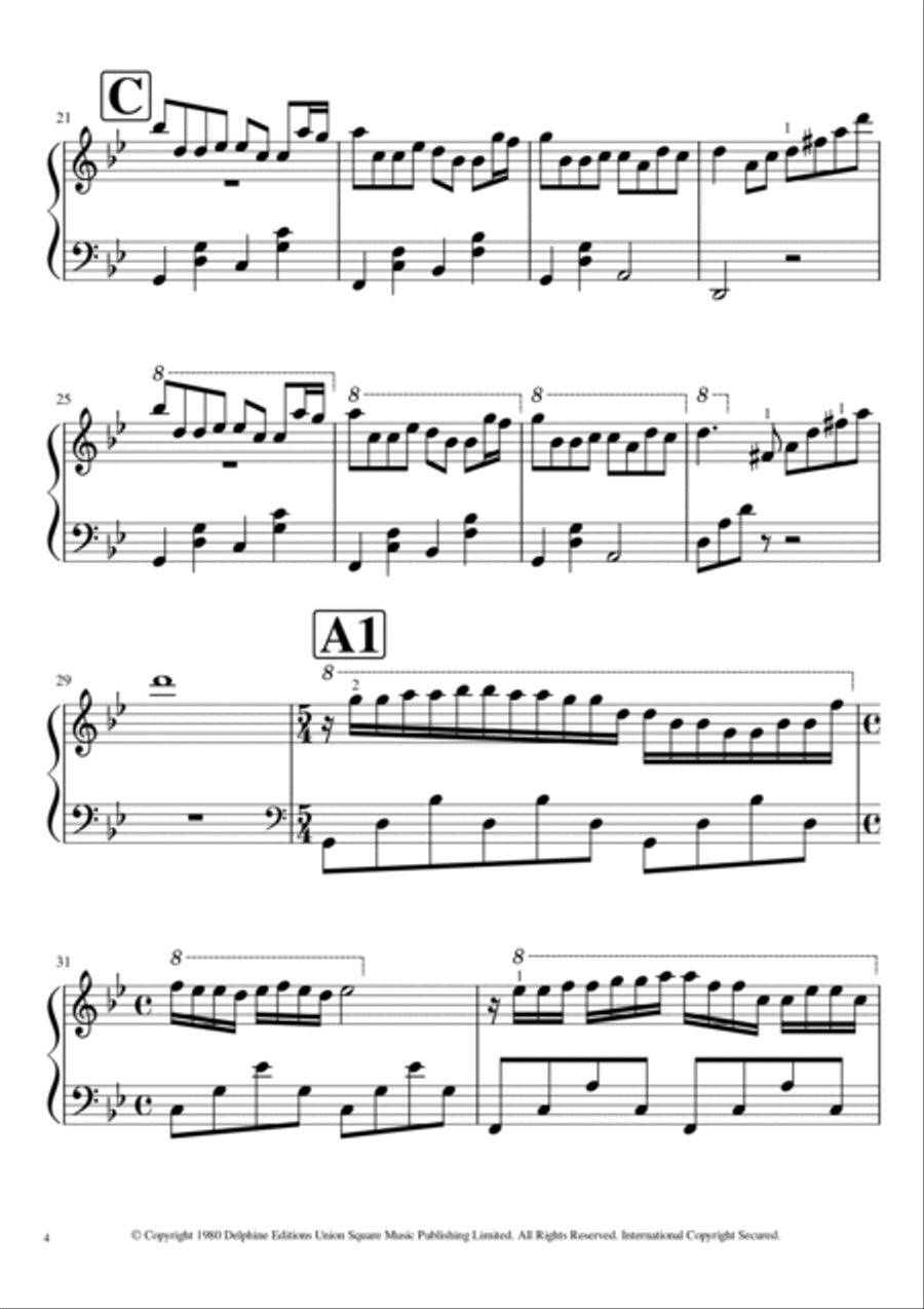 Mariage D'amour Piano Solo scores gallery preview page 4