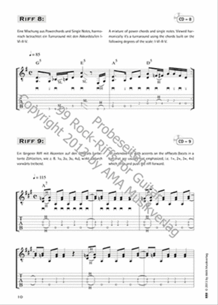 99 Rock Riffs for Guitar 99 Rock Riffs for Guitar Guitar scores gallery preview page 2