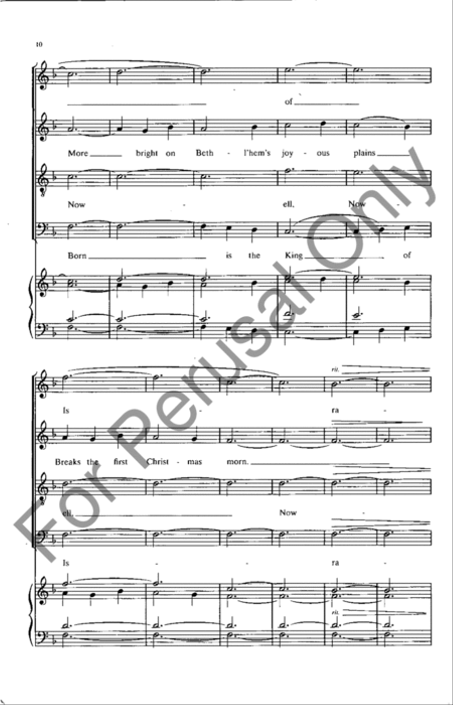 Calm On The List'ning Ear Of Night 4-Part scores gallery preview page 10