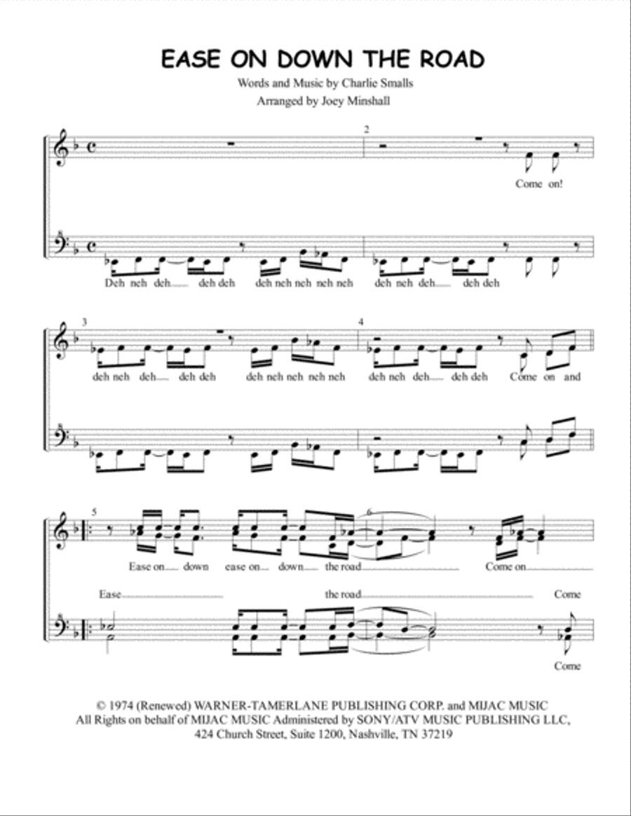 Ease On Down The Road Ease On Down The Road SSAA scores gallery preview page 1