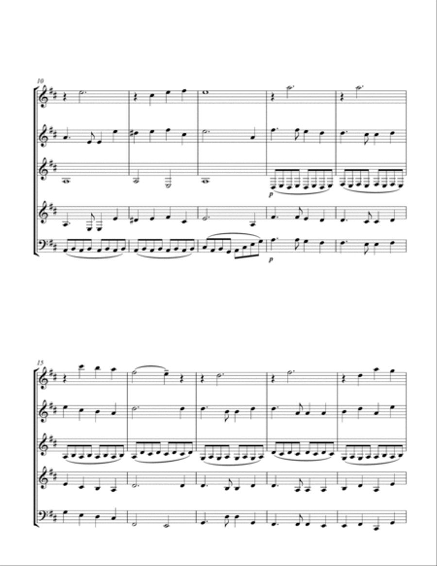 America the Beautiful America the Beautiful Woodwind Quintet scores gallery preview page 2