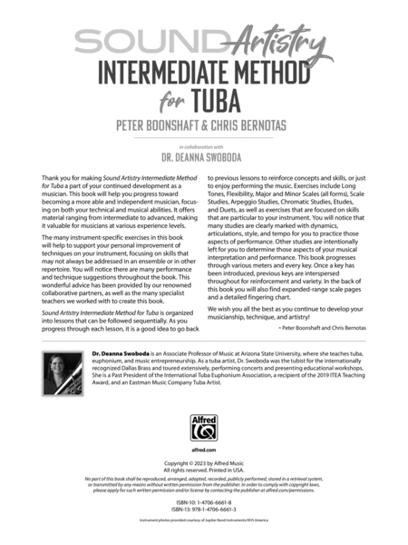 Sound Artistry Intermediate Method for Tuba