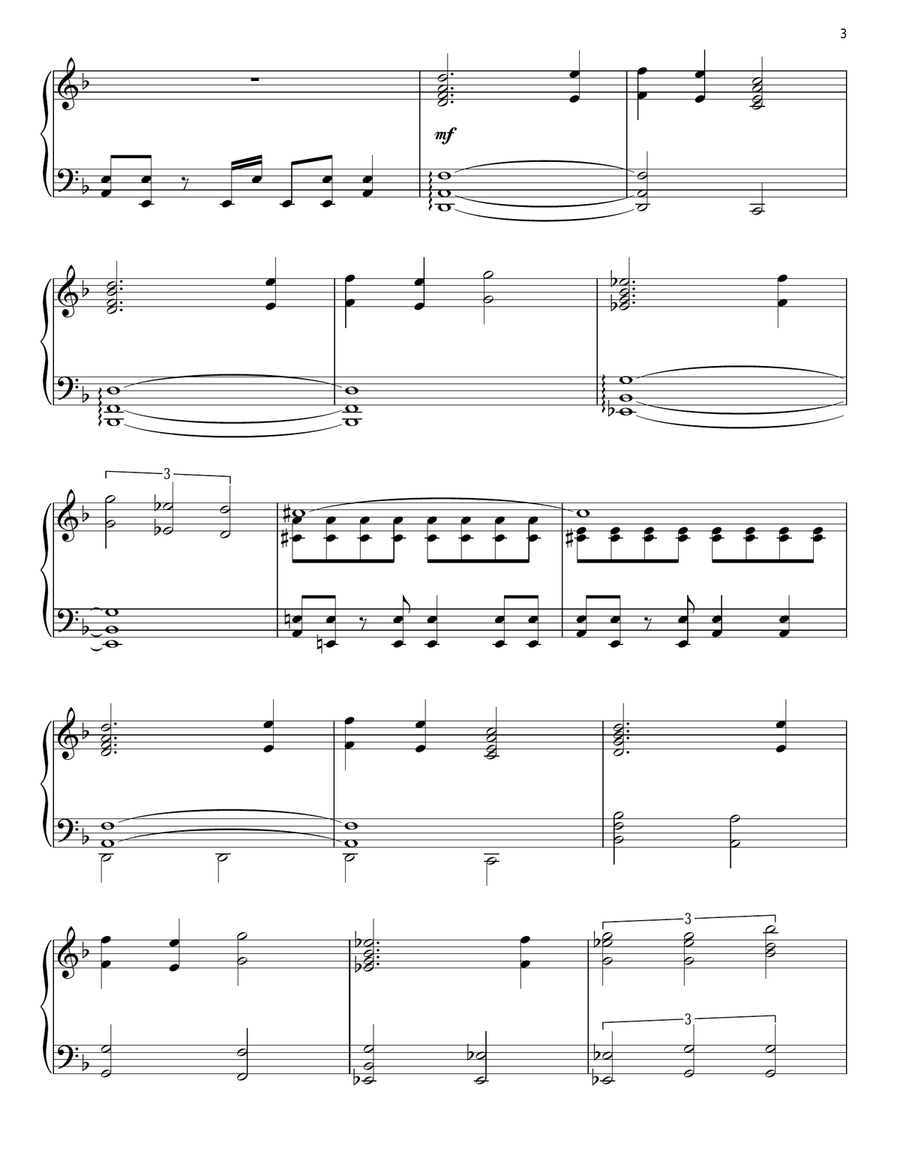 Star Trek Main Theme Piano Solo scores gallery preview page 3