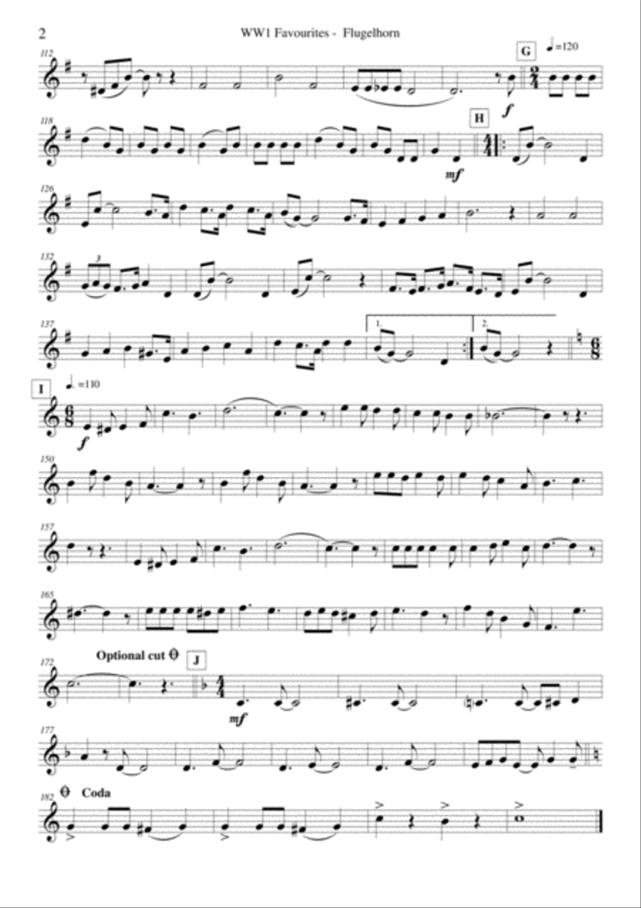 WW1 Favourties WW1 Favourties Small Ensemble scores gallery preview page 5