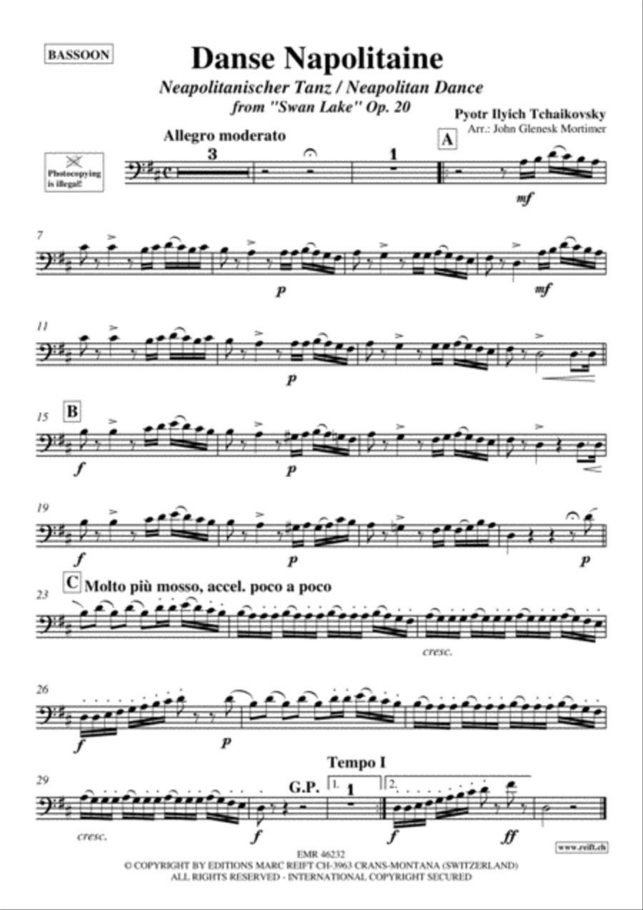 Danse Napolitaine Bassoon Solo scores gallery preview page 2