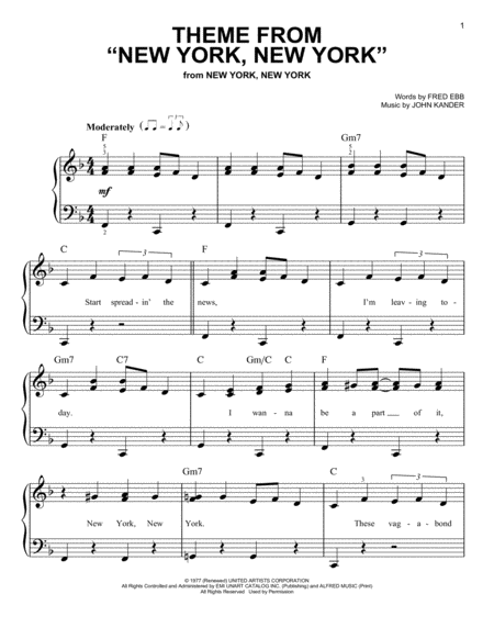 Theme From "New York, New York"
