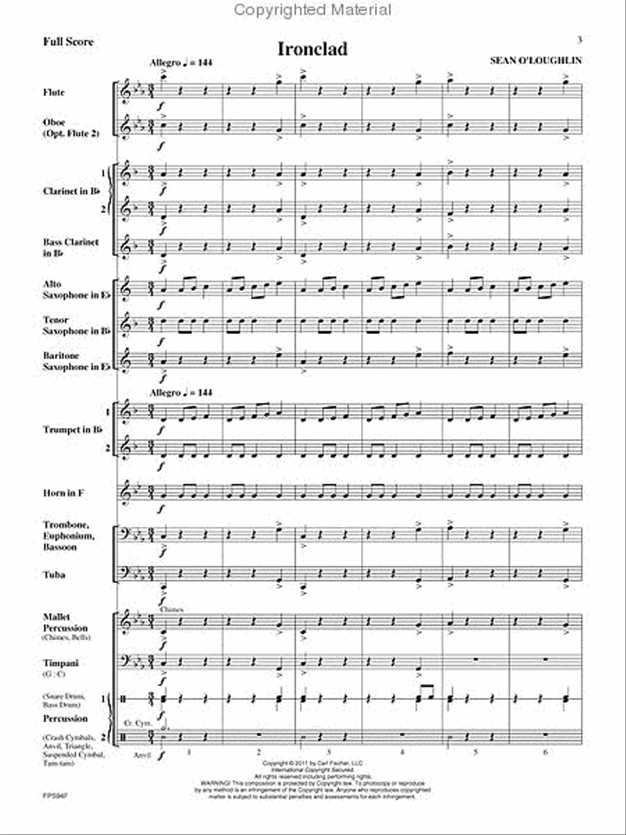 Ironclad Concert Band scores gallery preview page 2