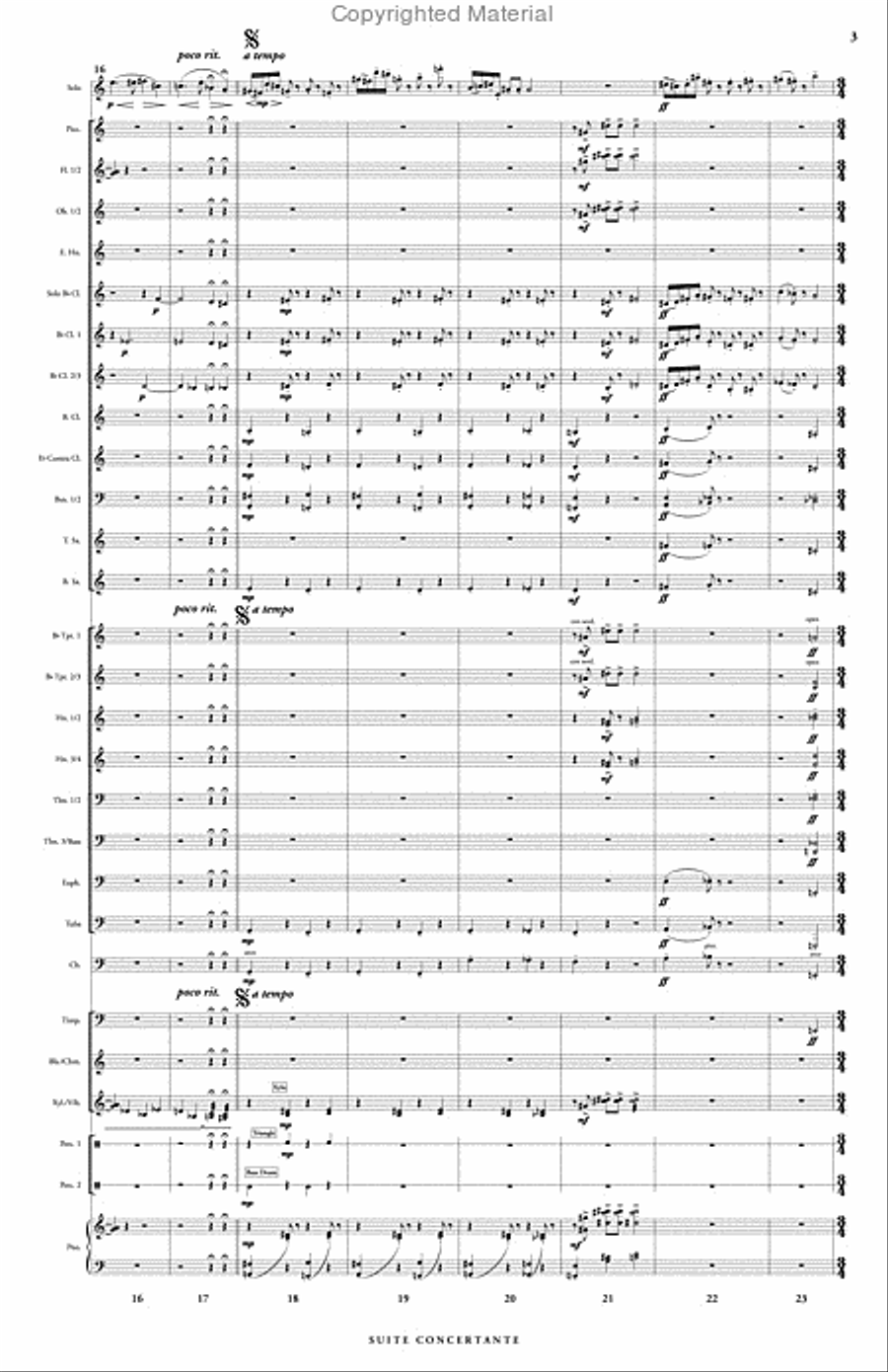 Suite Concertante for Alto Saxophone & Wind Orchestra (score & parts) Concert Band scores gallery preview page 4