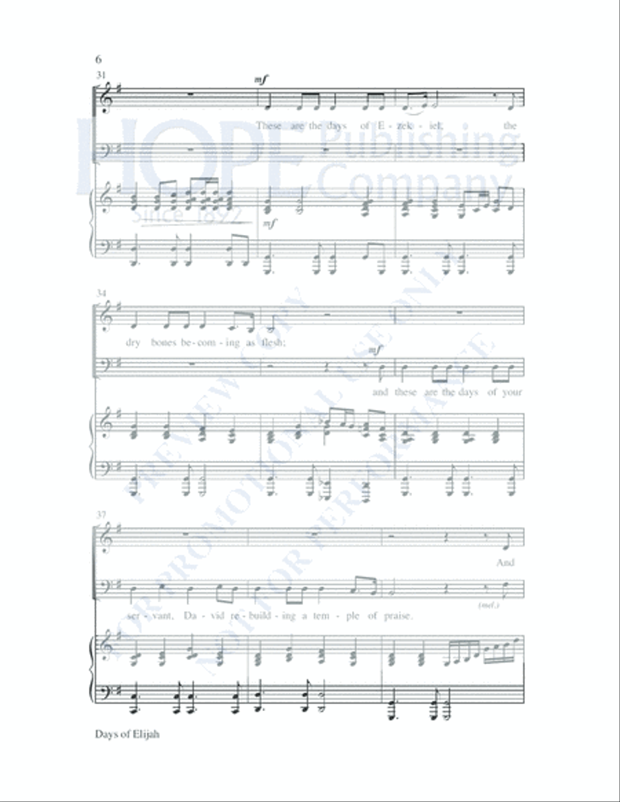 Days of Elijah Days of Elijah Choir scores gallery preview page 7