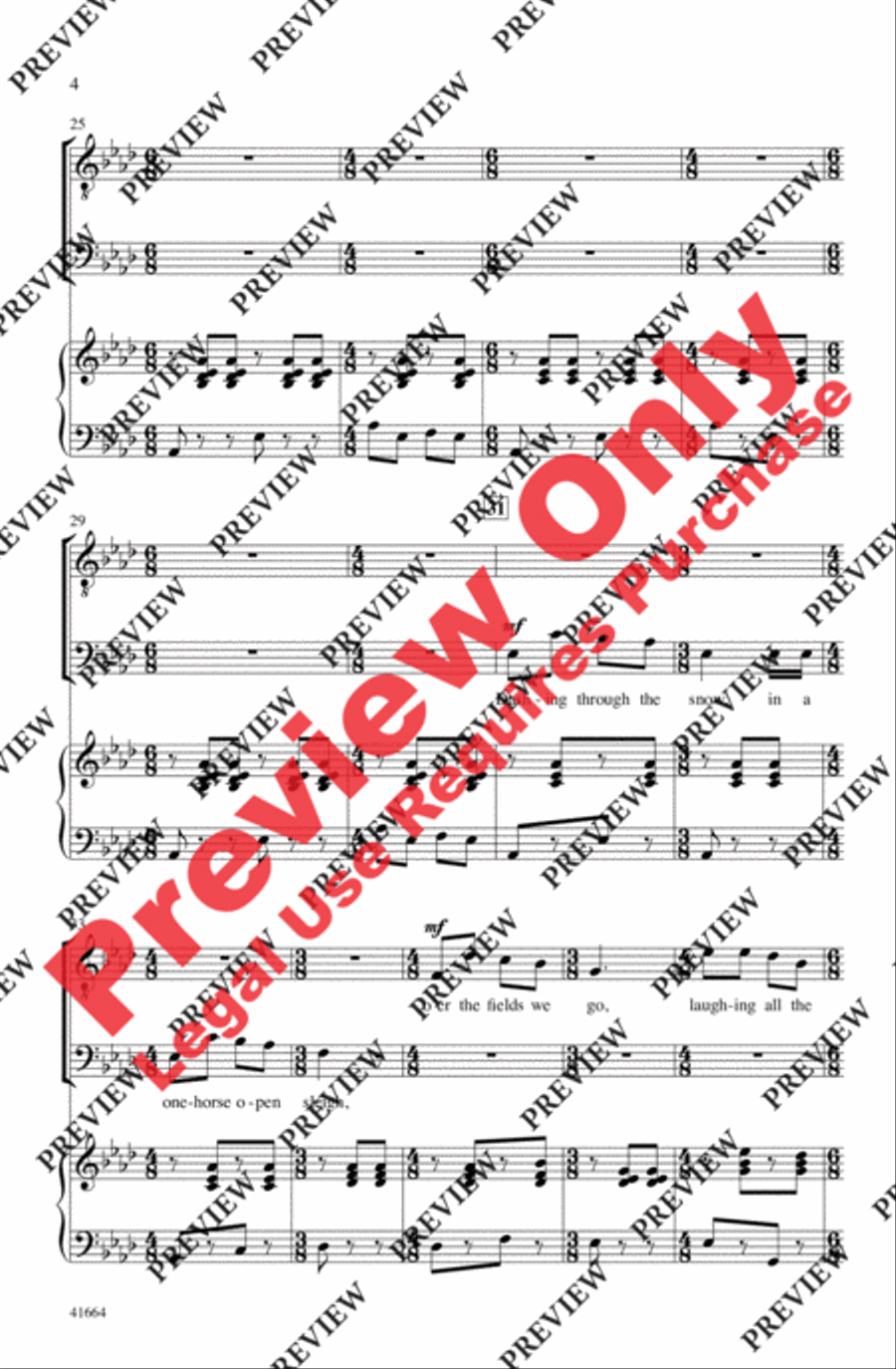 Jingle Bells (Sort Of) Men's Choir scores gallery preview page 4