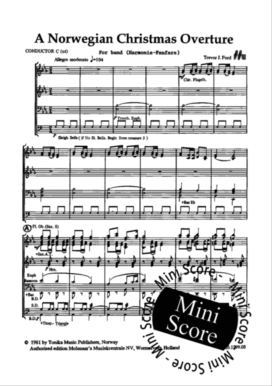 A Norwegian Christmas Overture Concert Band scores gallery preview page 5