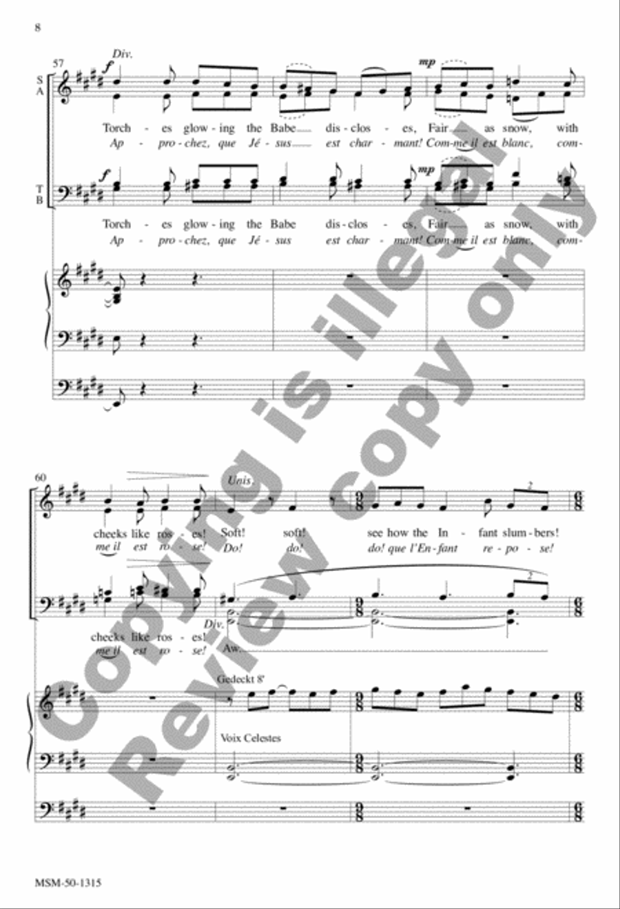 Bring a Torch, Jeanette, Isabella 4-Part scores gallery preview page 8