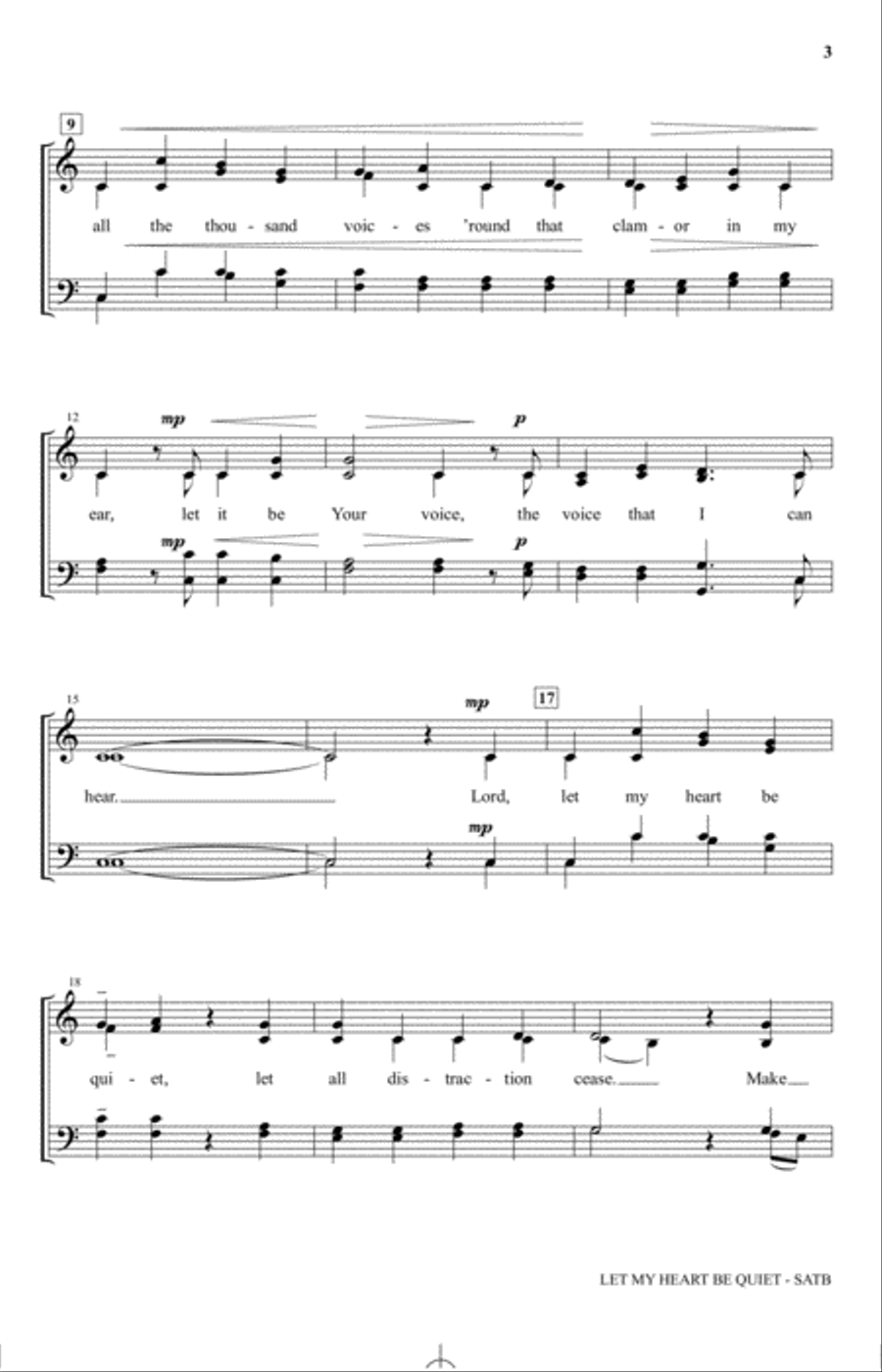 Let My Heart Be Quiet 4-Part scores gallery preview page 2