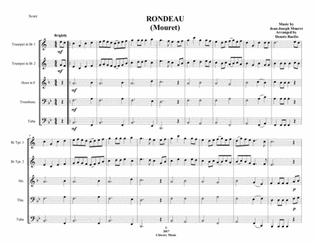 Book cover for Rondeau (Mouret) - Brass Quintet - Intermediate