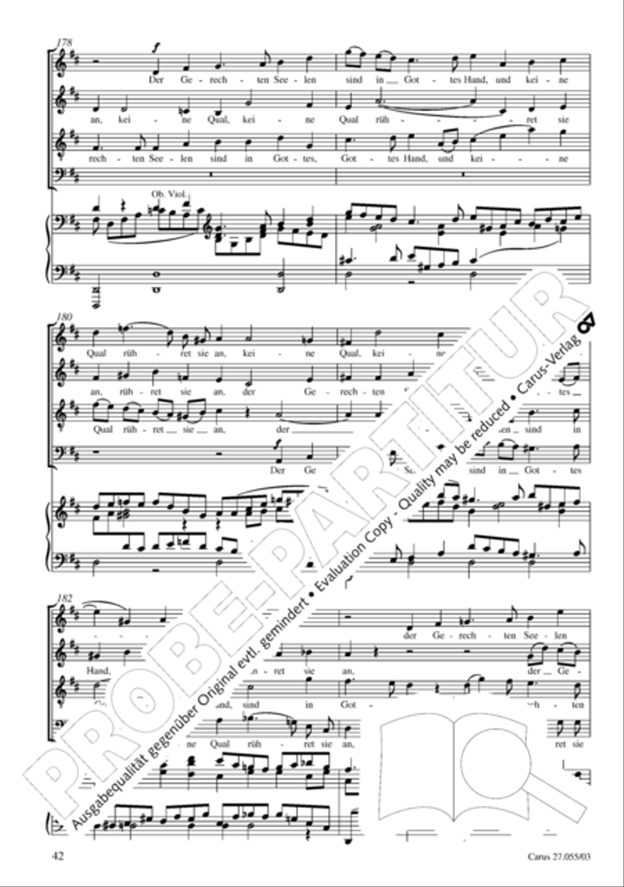 Ein Deutsches Requiem (German Requiem) 4-Part scores gallery preview page 45